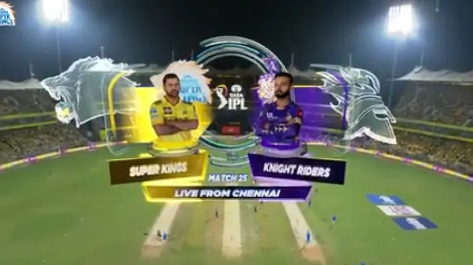 Movie Poster: IPL 2025 M25: CSK vs KKR