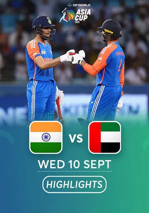 Movie Poster: Match 2 | India vs United Arab Emirates