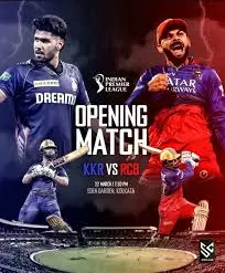 Movie Poster: IPL 2025 M01：KKR vs RCB