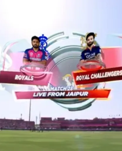 Movie Poster: IPL 2025 M28: RR vs RCB