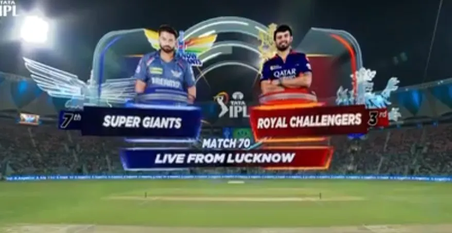 Movie Poster: IPL 2025 M70: LSG vs RCB