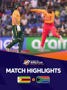 T20WC 2026 - Super 8 - Match 11 Zimbabwe vs South Africa - Movie free on Castle