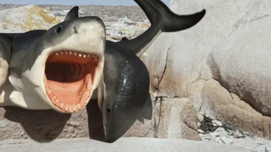 Movie Poster: 6-Headed Shark Attack