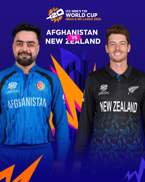 Movie Poster: New Zealand v Afghanistan | Men’s T20 World Cup 2026