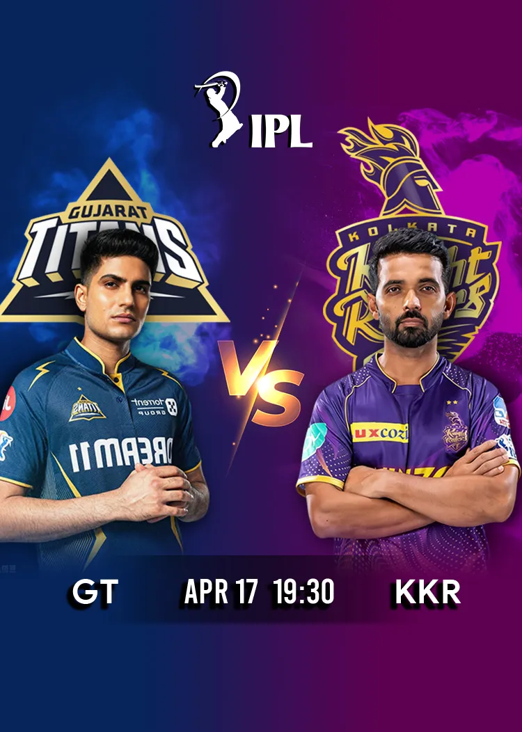 Movie Poster: IPL 2026 Match 25 GT vs KKR