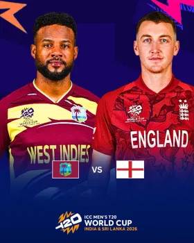 England v West Indies | Men’s T20 World Cup 2026 - Movie free on Castle