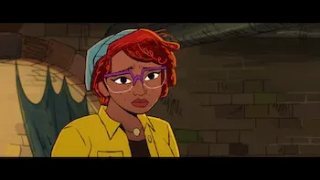 Splinter and April Fight a Goldfish