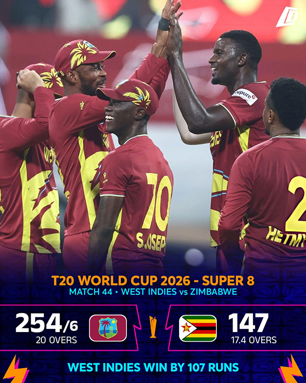 Zimbabwe v West Indies | T20WC 2026