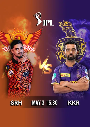 IPL 2026 Match  45 SRH vs KKR